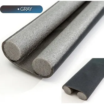 Těsnění do okna a dveří Flexibilní těsnění dveří proti průvanu a prachu - Šedá