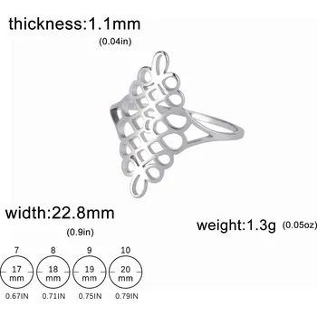 Prsten Keltský prsten z nerezové oceli | Minimalistický šperk - Ocel , 9