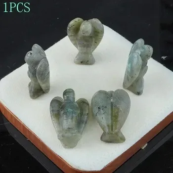 Anděl strážný přírodní kámen | domácí dekorace 1 ks - Přírodní labradorit