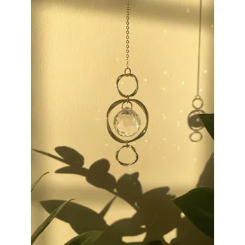 Závěsný lapač světla s křišťálovou koulí | Okenní dekorace, zahradní dekorace - Suncatcher MS8006