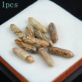 Přírodní kámen Hexagonální sloupek z přírodního kamene | ochranný krystal, meditační kámen 1 ks - Přírodní malované