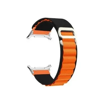 Řemínek na hodinky 4wrist Samsung Galaxy Watch ULTRA 47mm řemínek - Orange/Black + 2 měsíce na vrácení zboží