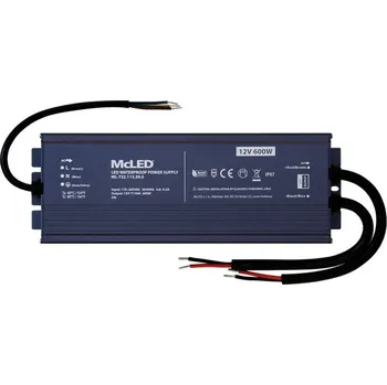 spínaný zdroj MCLED ZDROJ NAPÁJ. 600W DC12V 50A IP67 HLINÍK ML-732.113.39.0