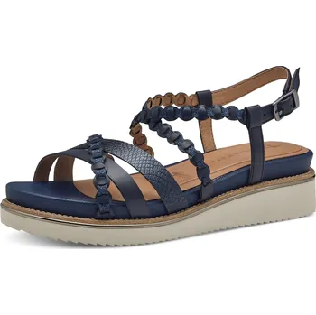 Dámské sandále DÁMSKÉ SANDÁLY TAMARIS 1-28207-44 805 MODRÁ Barva: MODRÁ, Velikost: 39