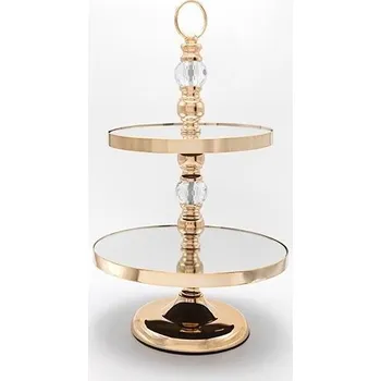 Dekorační podnos 50x30 cm zlatá