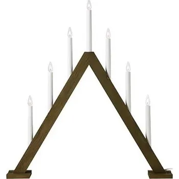 Lampička Markslöjd 706227 - Vánoční svícen ARIELE 7xE10/3W/230V dřevo/bílá