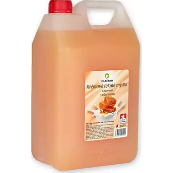 Tělový balzám Krémové tekuté mýdlo s vůní MEDU a MLÉKA, 5 Litrů