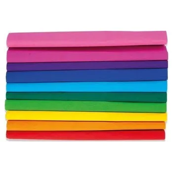 Set školních potřeb Bibuła marszczona 25x200 Tęcza mix 10 rolek