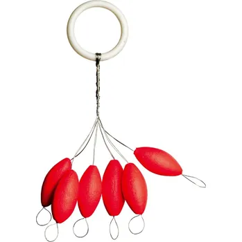 Iron Trout plovák Leuchtpilot oválný červený 8x18mm