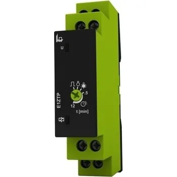 Relé TELE RELÉ ČASOVÉ E1ZTP 230V AC SCHODIŠŤOVÝ ČASOVAČ IMPULS. MULTIFUNKČNÍ 6 FUNKCÍ 110301