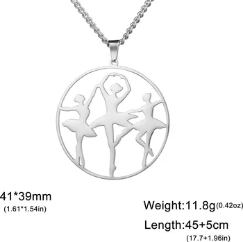 Náhrdelník Cazador náhrdelník s tanečnicí z oceli | šperky - Styl D-S