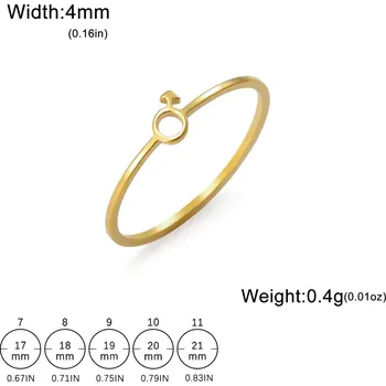 Prsten Cazador prsten gender symbol | ocelový šperk - Muž-G , 11