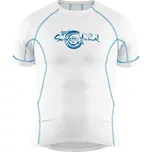 Pánské funkční triko krátký rukáv bílá/modrá Bamboo Ultra - Modrá / M