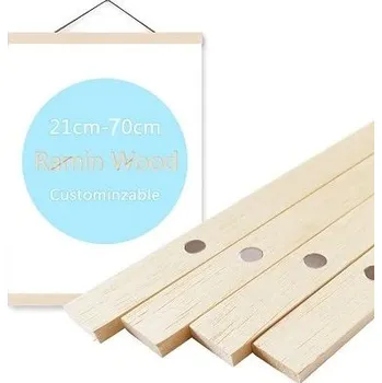 Rám na obraz Dřevěný magnetický rám na plakáty a obrazy | rám na zeď, designový rám - Borovicové dřevo , 40 cm