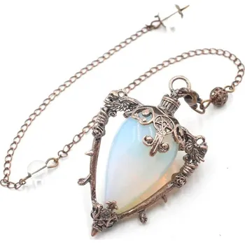 Sběratelství Kyvadlo z přírodního kamene pro věštění | věštecký nástroj - Opál 2