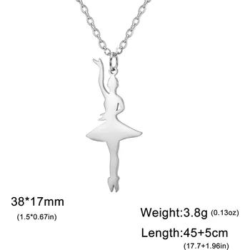 Náhrdelník Cazador náhrdelník s tanečnicí z oceli | šperky - Styl G-S