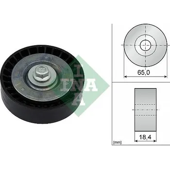 Vratná/vodicí kladka, klínový žebrový řemen INA 532 0913 10