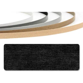 Kuchyňská pracovní deska POLYFORM Hrana vsouvací do TL Abstrakt černý, 1x34x4100mm