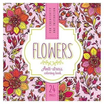Antistresové omalovánky Kolorowanka antystresowa 200x200 12 Flowers