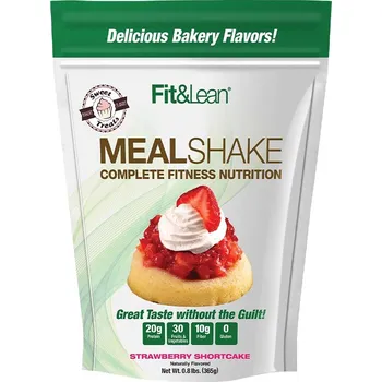 Fitness strava Fit & Lean Šejk na jídlo - Meal Shake 365 g Příchuť: Jahodový koláč