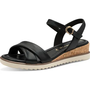 Dámské sandále DÁMSKÉ SANDÁLY TAMARIS 1-28106-42 001 ČERNÁ Barva: ČERNÁ, Velikost: 38