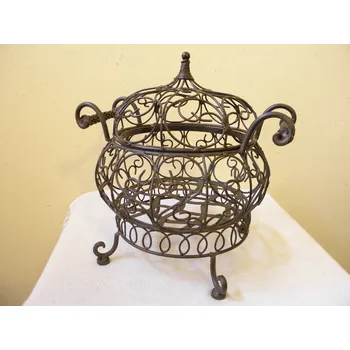 Odpadkový koš KOVOVÝ ODKLÁDACÍ KOŠ S VÍKEM PROVENCE