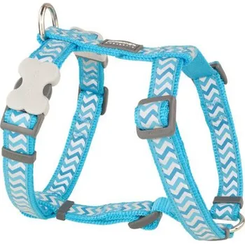 Postroj pro psa Postroj RD 25 mm x 56-80 cm - Ziggy Rfx- Tyrkysová