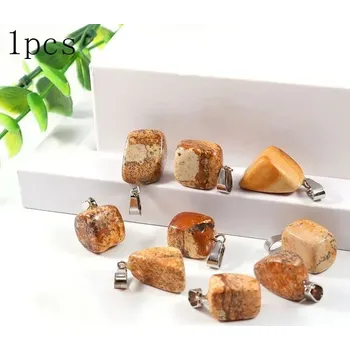 Náhrdelník Dámský reiki náhrdelník s krystalem | přírodní kámen, minerální šperk 1 ks - Přírodní malované