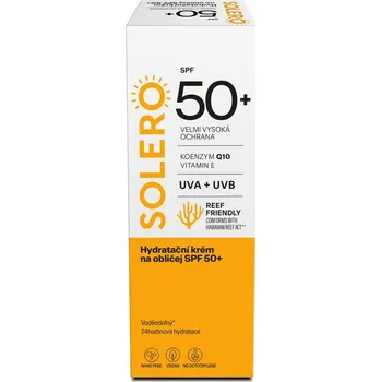 Opalování Solero Hydratační krém na obličej SPF50+ 50 ml