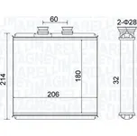 Výměník tepla, vnitřní vytápění MAGNETI MARELLI 350218510000
