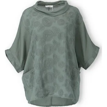 Dámská halenka Halenka raglán vzor 80097 barva: zelená-khaki