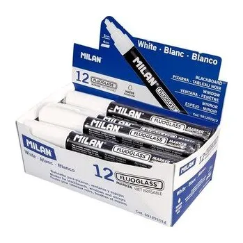 Set školních potřeb Marker do szyb Fluoglass biały (12szt)