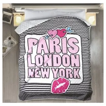 Přehoz na lůžko Přehoz na postel KISS 170x210 cm Mybesthome