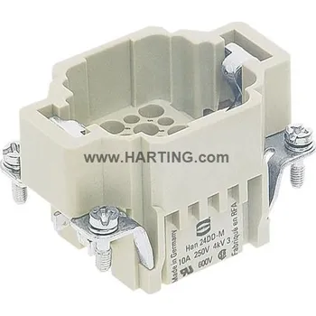 Elektrický konektor AVE VLOŽKA HAN 24DD KRIMPOVACÍ VIDLICE 24+PE 10A 0-14-2,5MM2 09160243001