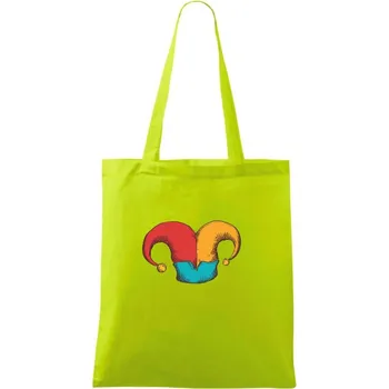 Čepice pro šaška - Taška bavlněná - 42 x 38 cm ( Limetková )