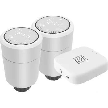 Hlavice pro radiátor Immax NEO Smart 2x Termostatická hlavice Zigbee + Smart NEO BRIDGE PRO v2