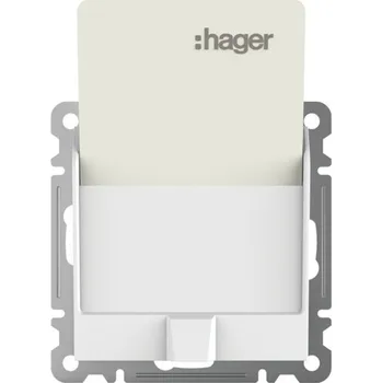 vypínač HAG LUMINA WL0510 SPÍNAČ HOTELOVÉ KARTY BÍLÁ LESK