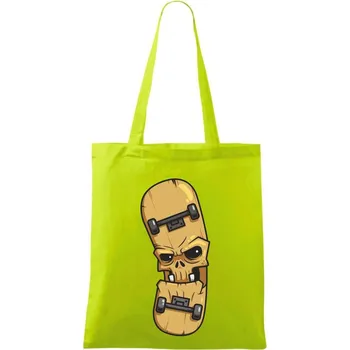 Skateboard zombie - Taška bavlněná - 42 x 38 cm ( Limetková )