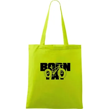 Born fat - Taška bavlněná - 42 x 38 cm ( Limetková )