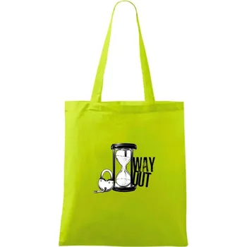 Way Out - Taška bavlněná - 42 x 38 cm ( Limetková )