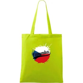 Hokej - fanynka - Mistrovství světa v ledním hokeji 2024 - Taška bavlněná - 42 x 38 cm ( Limetková )