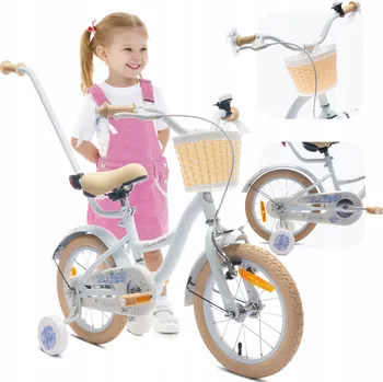 Dětské kolo Dětské kolo SUN BABY Flower 14 palců pro dívku, modré