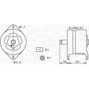 Autorádio Alternátor MAGNETI MARELLI 063320049010