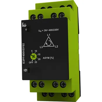 Relé TELE RELÉ HLÍDACÍ E3PF400VSY02 3F NAPĚTÍ ASYM. A VÝPADKU FÁZE 2P 1341300