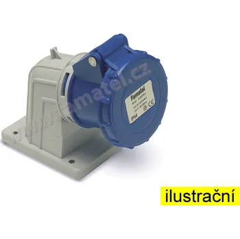 Elektrická zásuvka FAM ZÁSUVKA VEST. 23351 IP54 400V 16A 5P 6H ŠIKMÁ 90ST