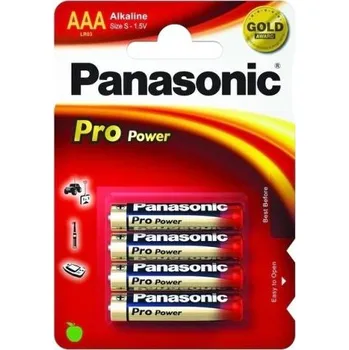 Článková baterie PHIL PANASONIC BATERIE PRO POWER LR03PPG/4BP, AAA 1,5V ALKAL. BL.4KS