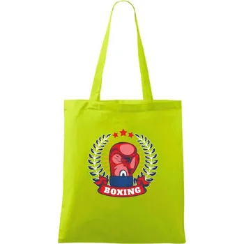 Boxing chamipion - Taška bavlněná - 42 x 38 cm ( Limetková )