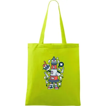 Lighthousenátor - Taška bavlněná - 42 x 38 cm ( Limetková )