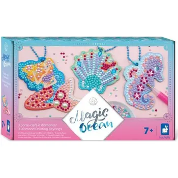 kreativní sada Janod Atelier Midi Kreativní sada Třpytivé obrázky s krystalky Magický oceán