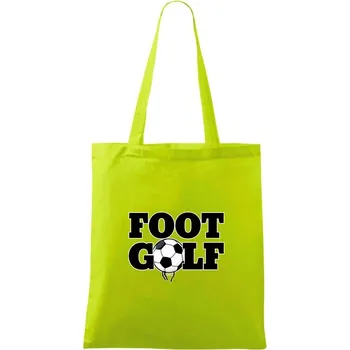 Footgolf nápis - Taška bavlněná - 42 x 38 cm ( Limetková )